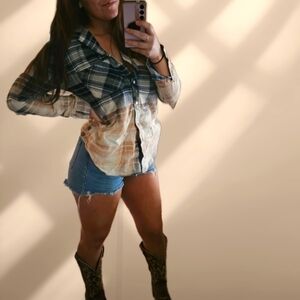 M Gap Flannel Bleached